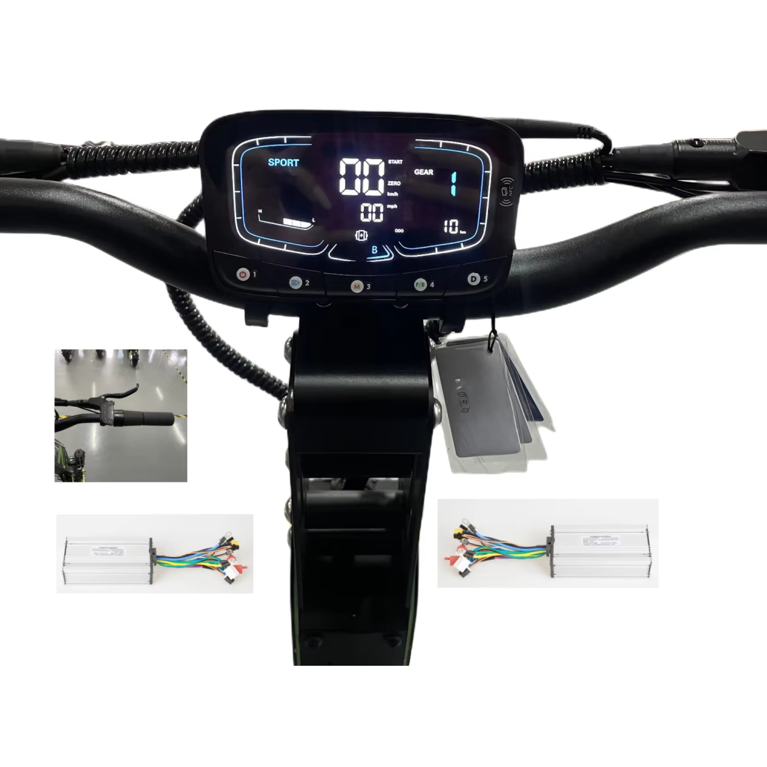 Men Accessories App - Elektroroller-Zubehör 52v60v72v 30A35A45A Controller-Kit mit APP-Display-Beschleuniger