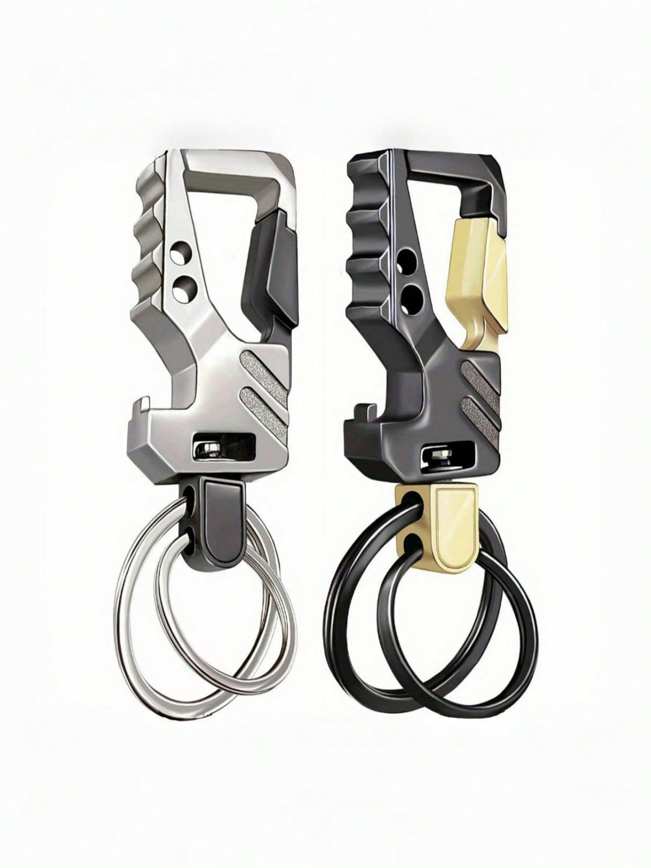 Men'S Accessories Gift Ideas - 2er-Pack Schlüsselanhänger, EDC-Schlüsselanhänger, Flaschenöffner, automatischer Auto-Schlüsselanhänger,