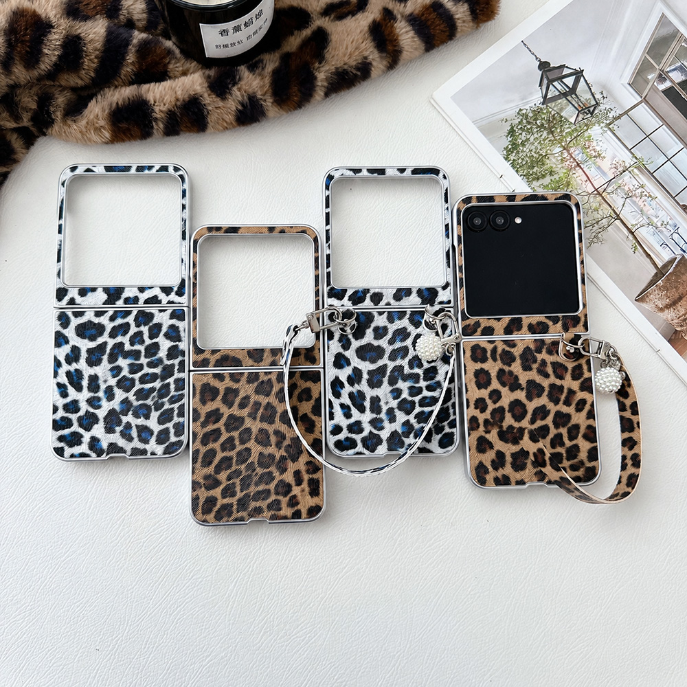 Men'S Accessories Case - Leopardenmuster Klappbare Handyhülle für Motorola Razr