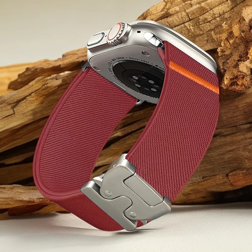 Men Accessories Website - Elastisches Nylon-Fallschirmband mit Schnalle für Apple