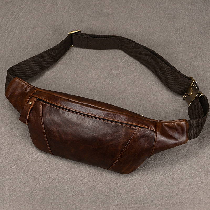 Men Accessories Pack - Herren Leder Brusttaschen Umhängetasche für Männer