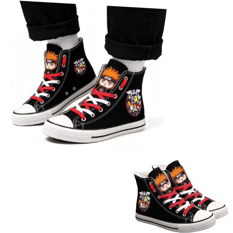 Men'S Accessories Gift Ideas - Naruto Uzumaki High-Top-Leinenschuhe für Herren und