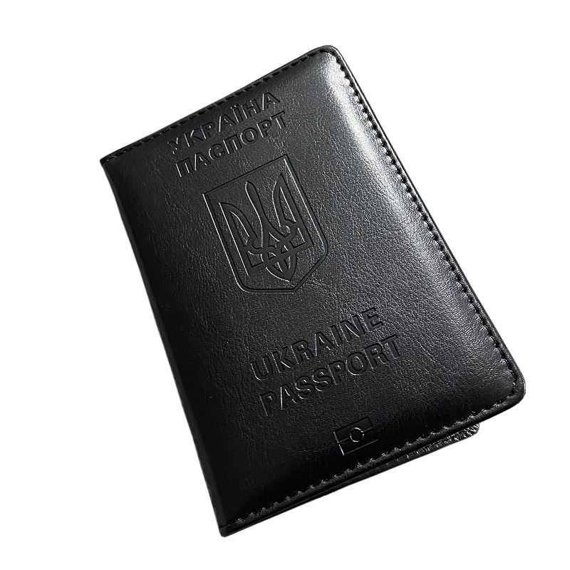 Men'S Accessories Case - Ukrainischer Passi haber Männer schwarz pu