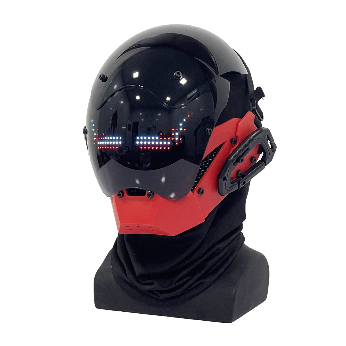 Men Accessories App - JAUPTO Punk-Maske für Herren, Bluetooth-App Techwear-Maske,