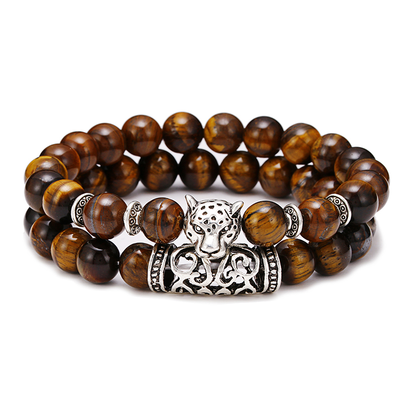 Men'S Accessories Premium - Premium 2 Teile/satz Leopard Perlen Männer