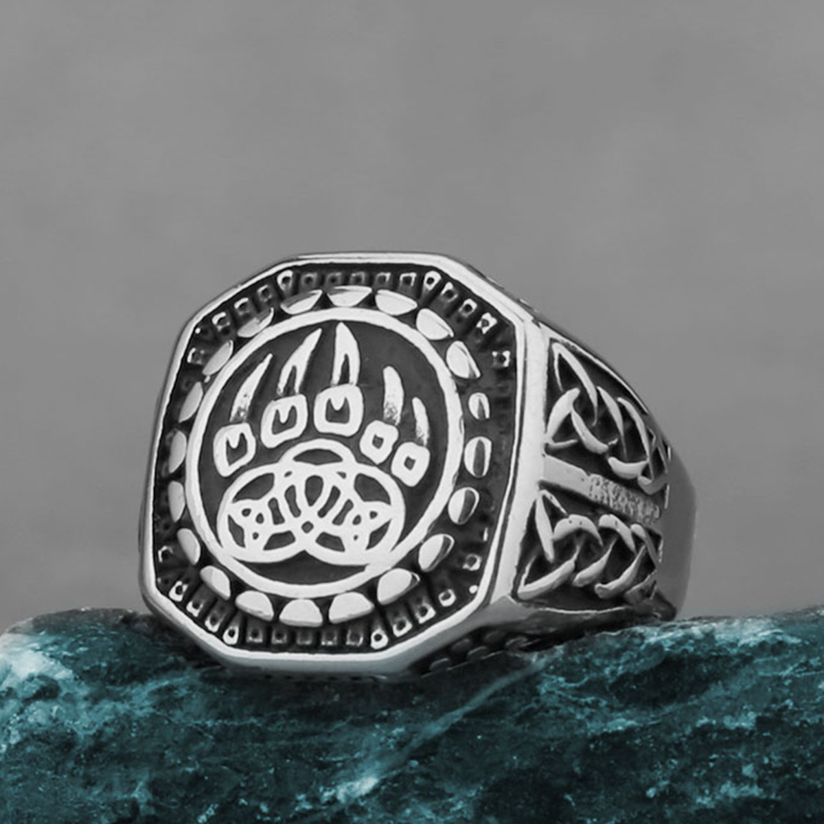 Men'S Accessories Hand Bands - Nordischer Wikinger-Wolfskrallen-Ring aus Titanstahl im Hip-Hop-Stil,