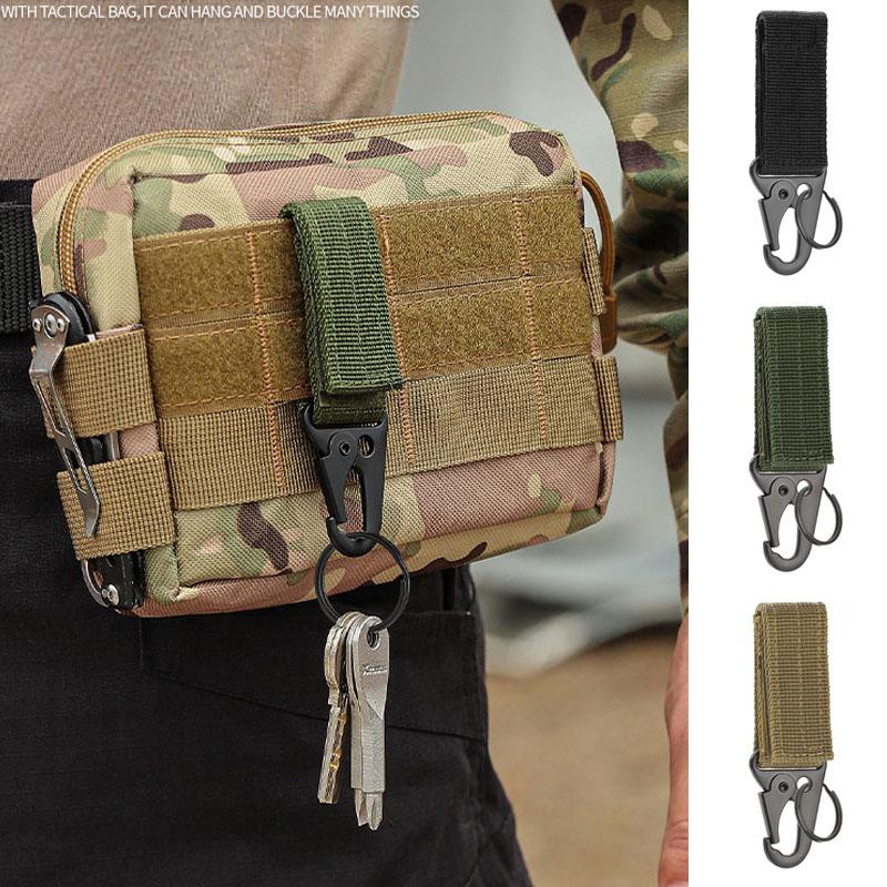 Keychain Multi Tool - 1/2/3Pcs Taktische Karabiner Outdoor Nylon Gurtband