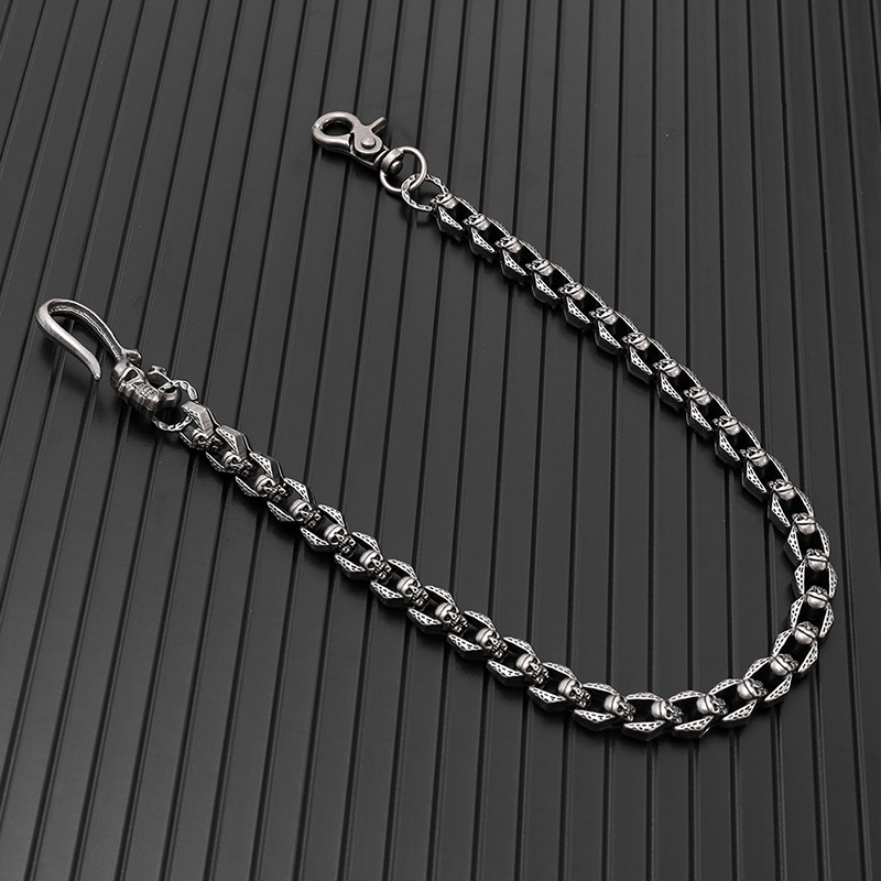 Men Accessories Pk - Vintage Punk Gothic Metall Totenkopf Kette