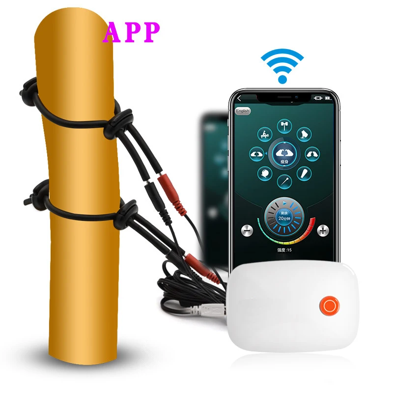Men Accessories App - Elektrische Schock Ring Auf Penis Telefon