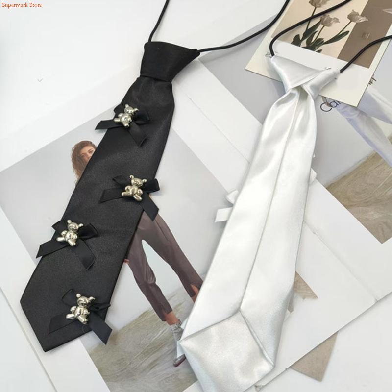 Men'S Accessories Premium - Q5WE Elegante schwarze Krawatte aus hochwertigem