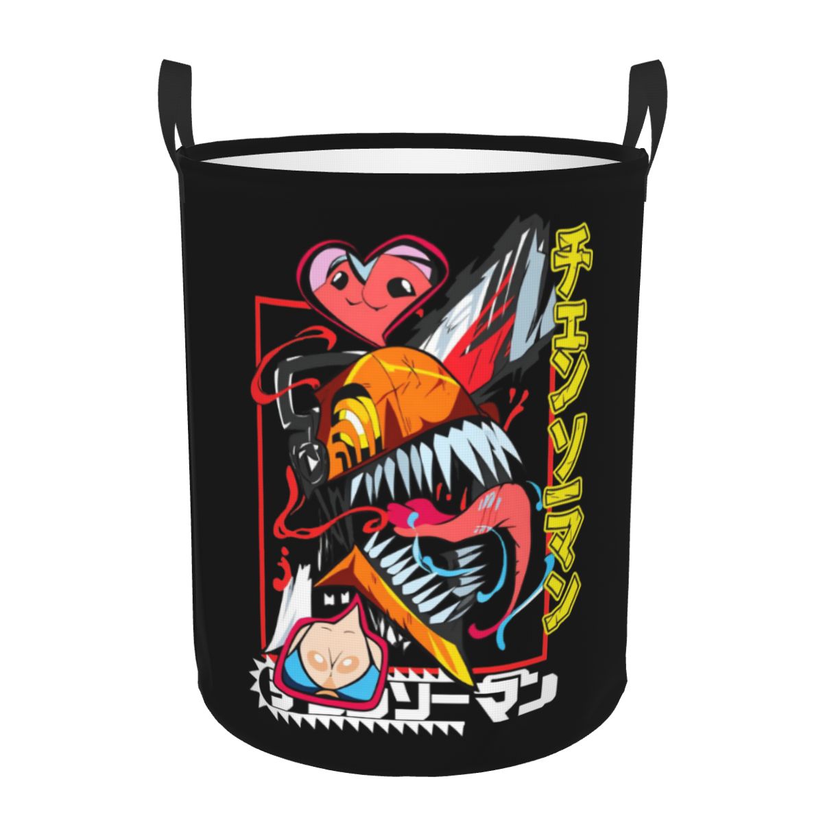 Men'S Accessories Clothing - Pochita Chainsaw Man Denji Wäschekorb, faltbar,