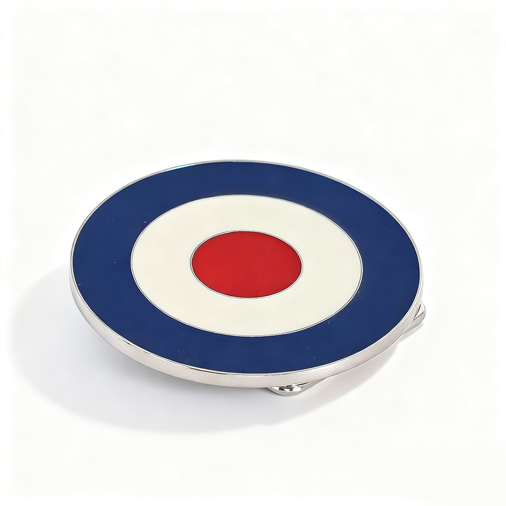Men'S Accessories Target - Retro Target Runde Gürtelschnalle 7,7 cm