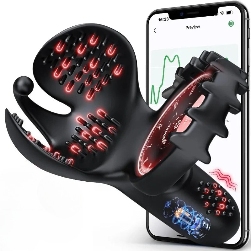 Men Accessories App - APP Control Herren Penis Ring Vibrator