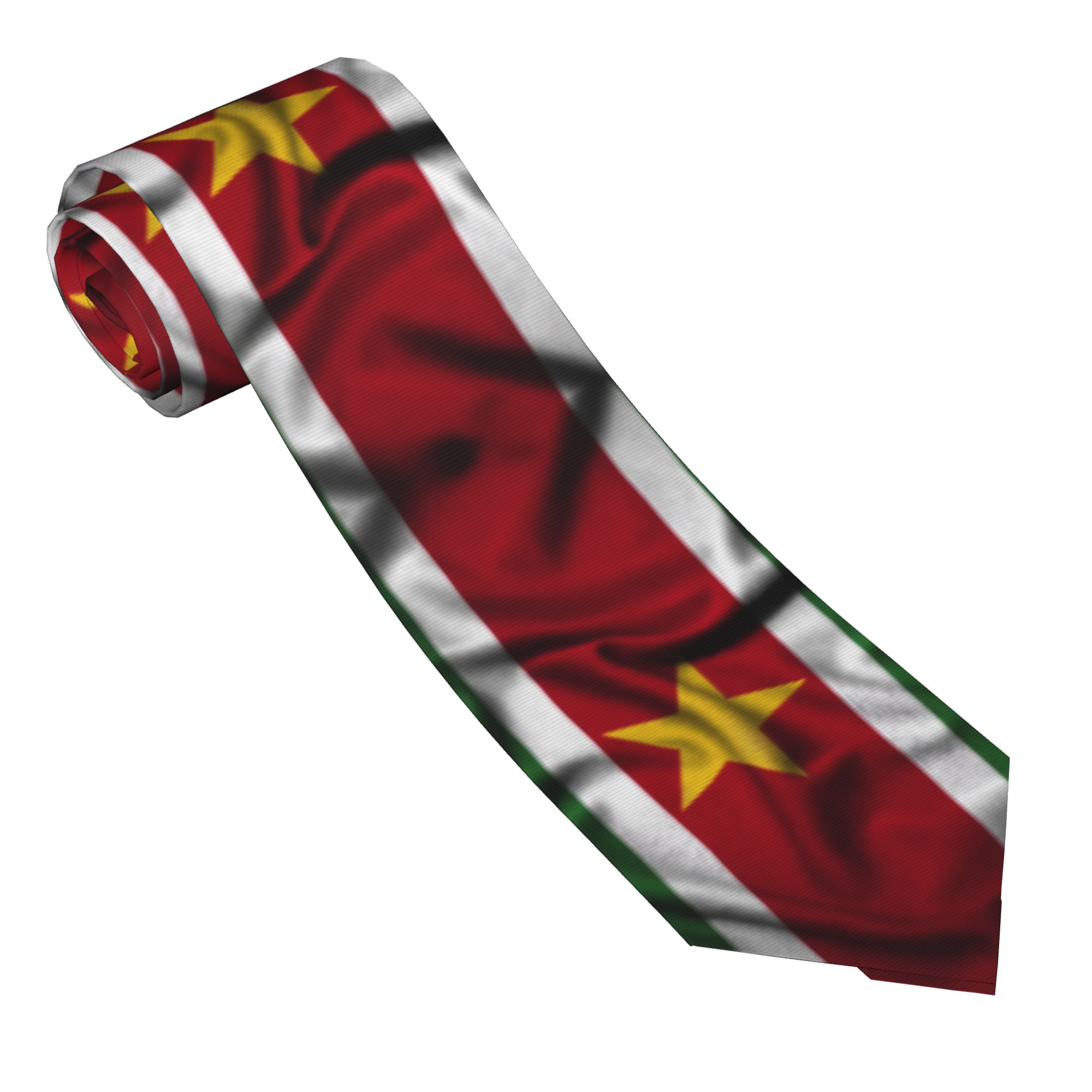 Men'S Accessories Gift Ideas - Krawatte mit Suriname-Flagge, Business-Krawatte, Retro-Trend-Krawatte für