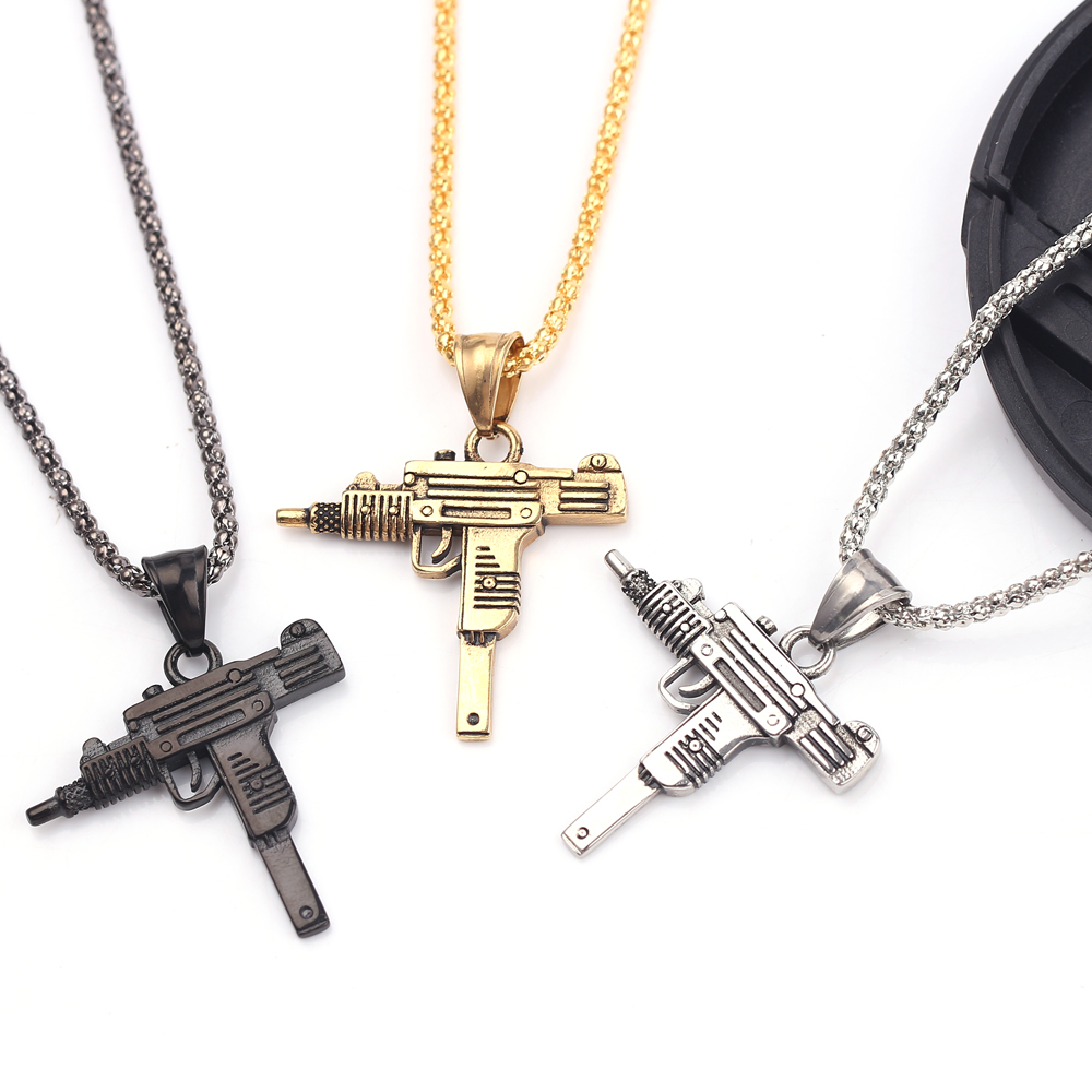 Punk Uzi Pistolen-Maschinengew – Men'S Accessories And Jewelry Bewertung und Preis