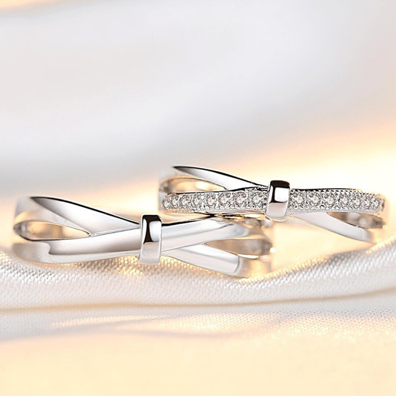 Romantische Bowknot Paar Ringe – Men'S Accessories Hand Bands Bewertung und Preis