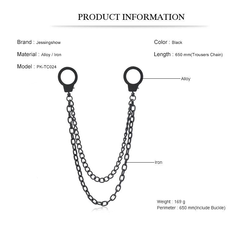 Punk-Stil Kette auf der Jeans  – Men Accessories Pk Bewertung und Preis