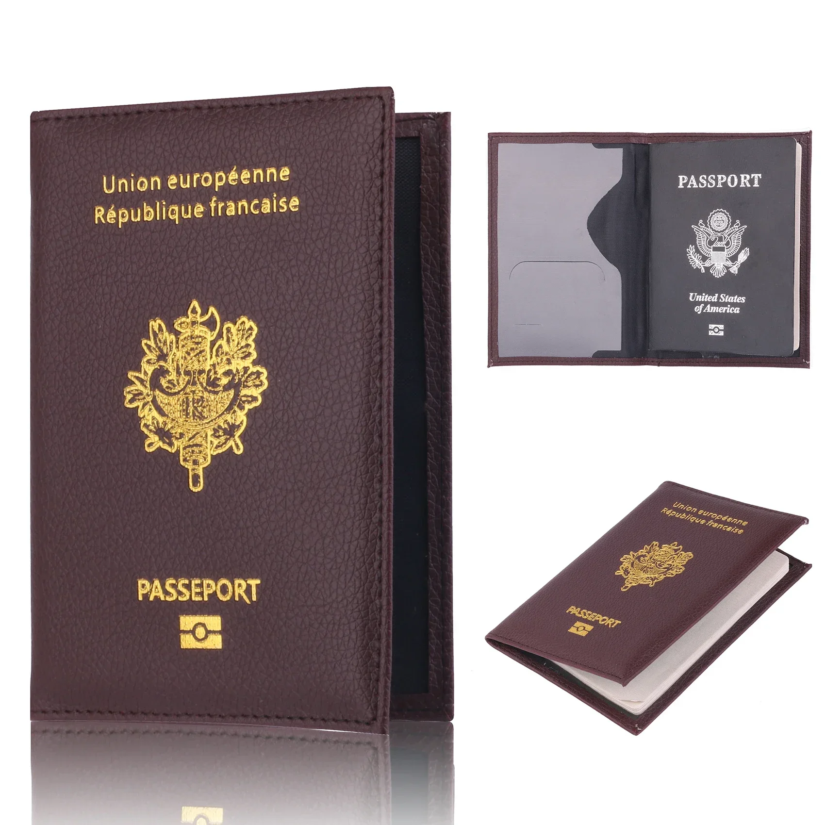 Frauen Männer Reise Pu Reisepa – Men'S Accessories Case Bewertung und Preis