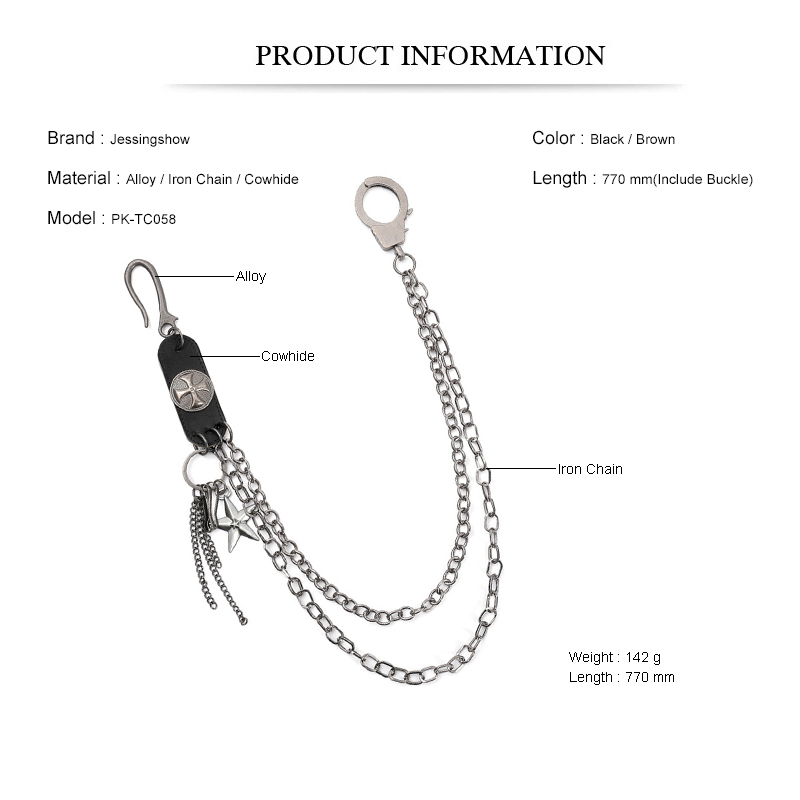 Punk Street Rindsleder Schlüss – Men Accessories Pk Bewertung und Preis
