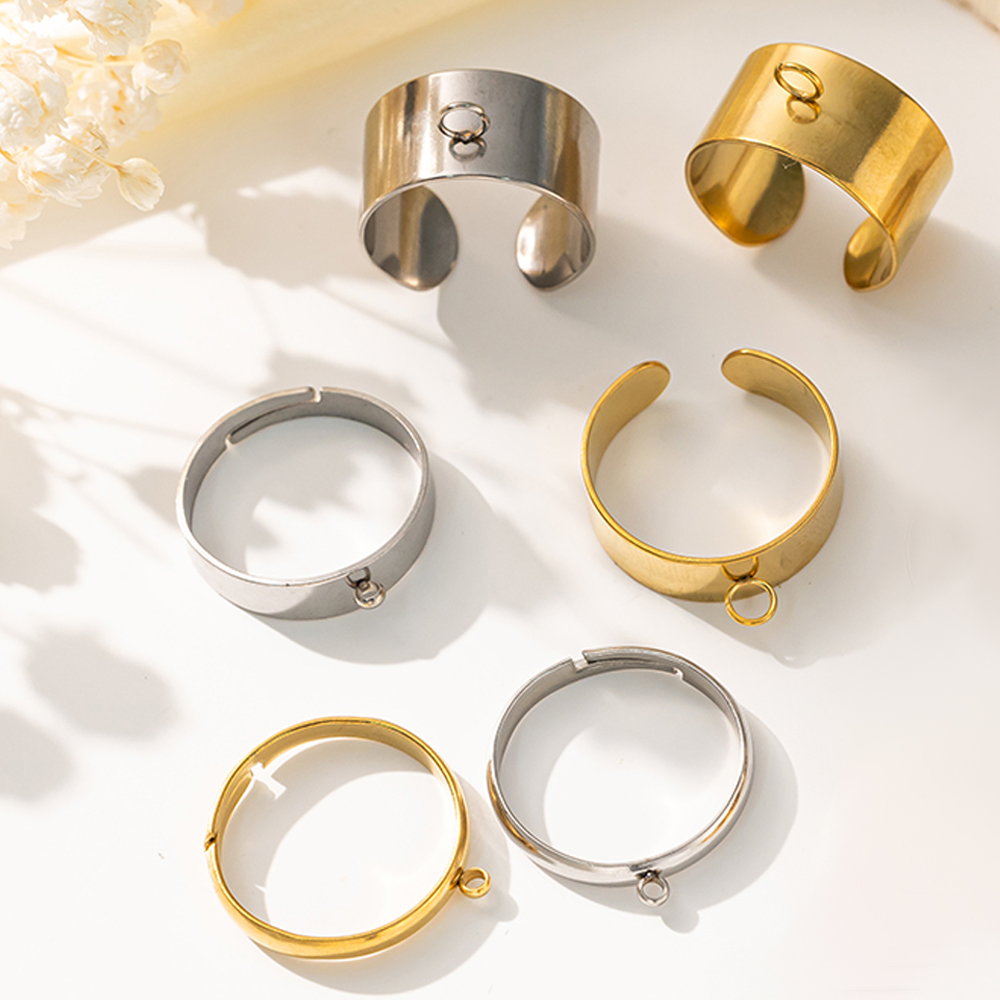 5 teile/los Edelstahl Gold Far – Men'S Accessories Rings Bewertung und Preis