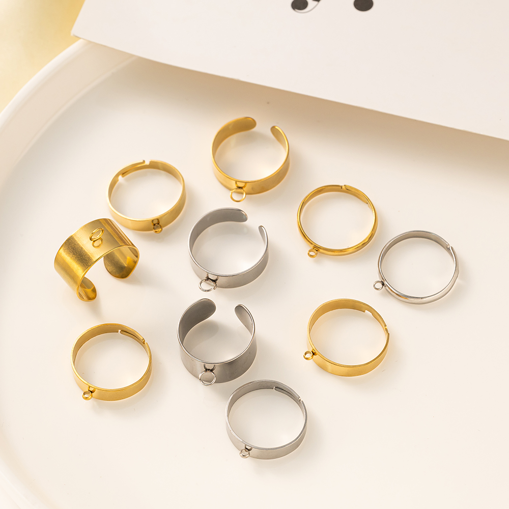 5 teile/los Edelstahl Gold Far – Men'S Accessories Rings Bewertung und Preis
